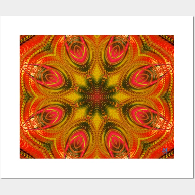 Tulip Mandala Wall Art by Edward L. Anderson 